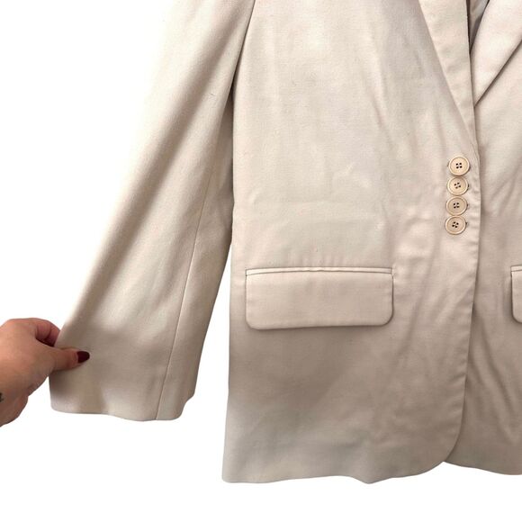 BY MALENE BIRGER Biena Woven Blazer Beige Small - Picture 5 of 6